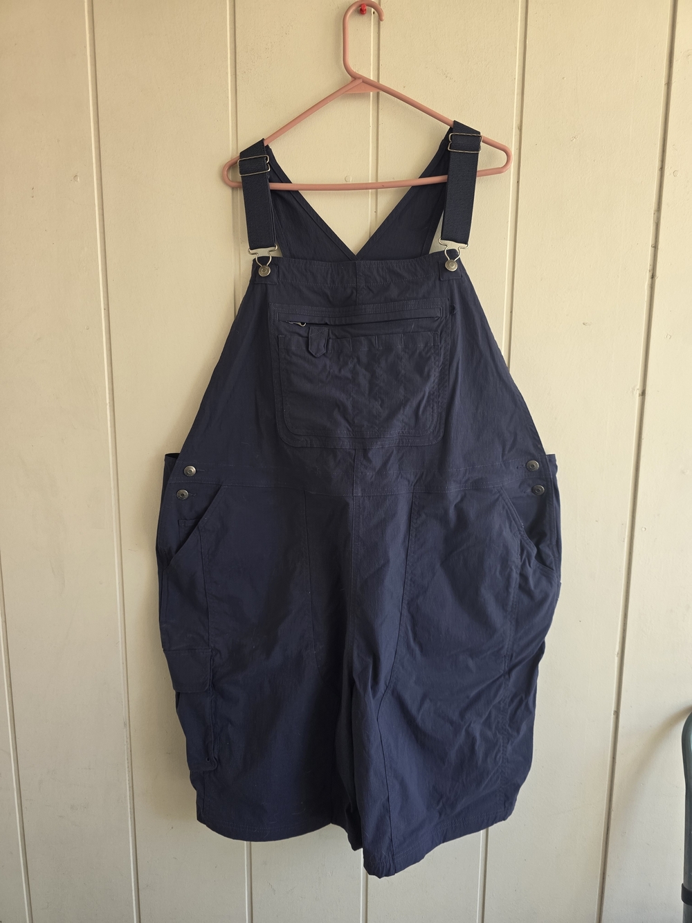 Duluth Trading Co womens Plus Heirloom Gardening Short Overalls 3X